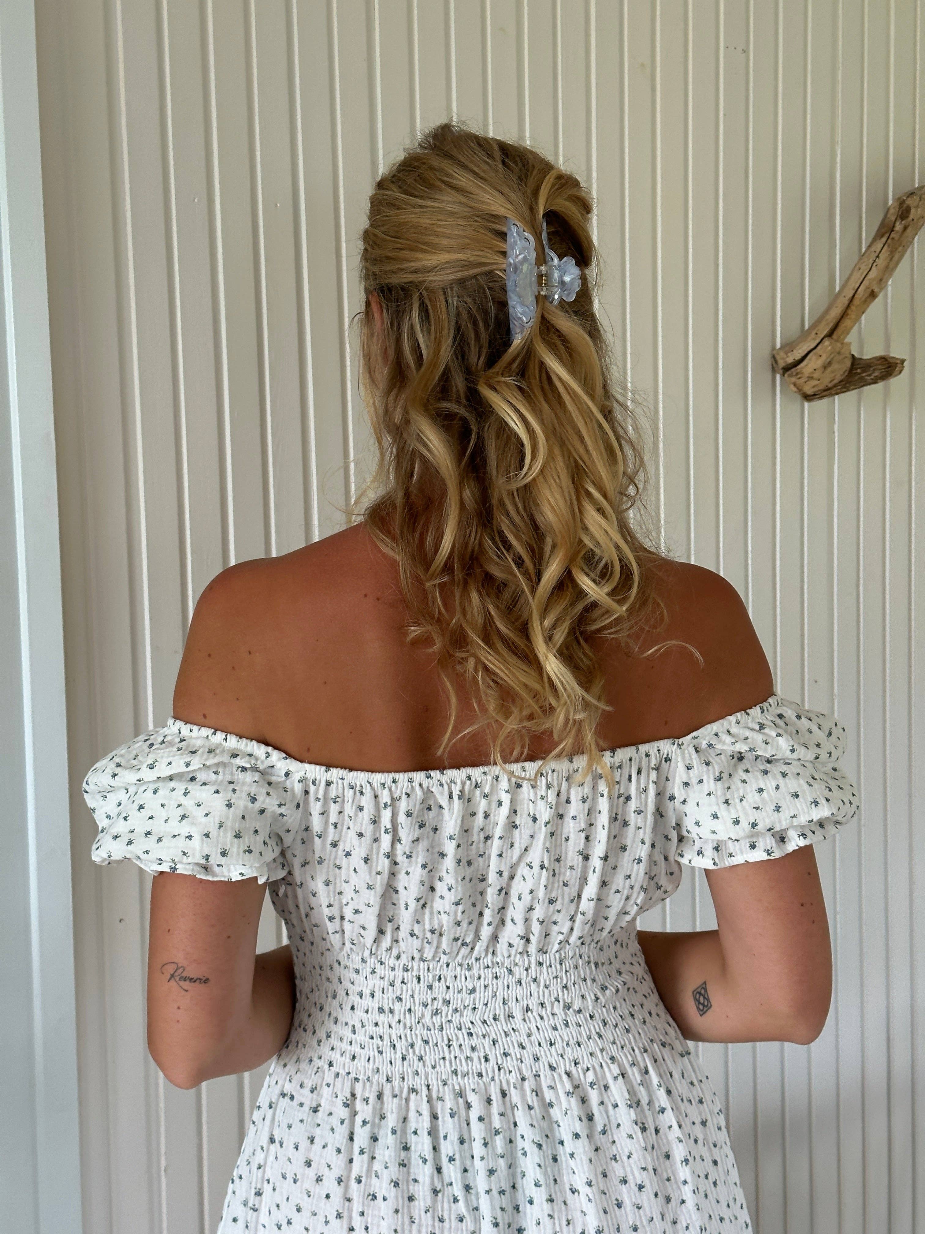 White Freya Dress (limited edition) for wholesale on Faire3