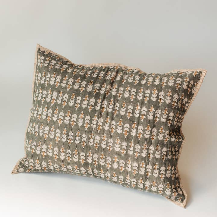 Co.House Designs - Wholesale Bedding Pillowcase/Sham - Blossom Block Print Sham