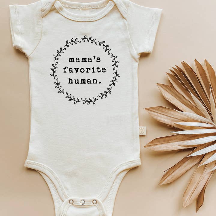 Tenth & Pine - Wholesale Bodysuit (Non-Footed) - Baby - Mamas Favorite Human Organic Cotton Bodysuit |Â Short Sleeve
