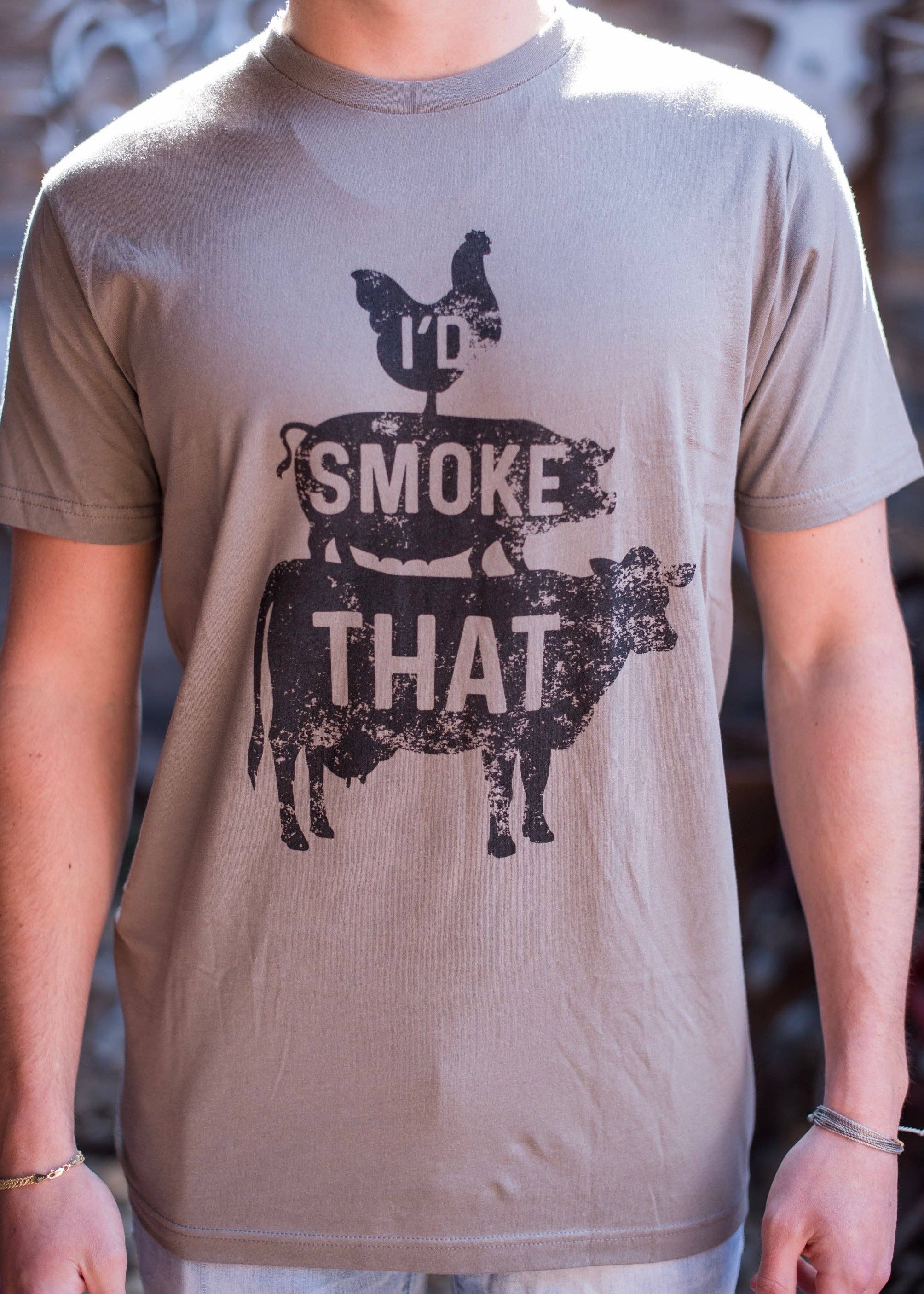 Warm Gray I'd Smoke That T-Shirt for wholesale on Faire2