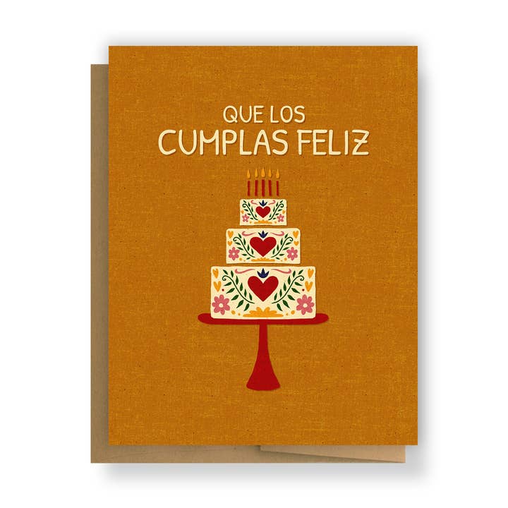 Erica Alfaro Designs - Wholesale Birthday Card - Que Los Cumplas Feliz Greeting Card0