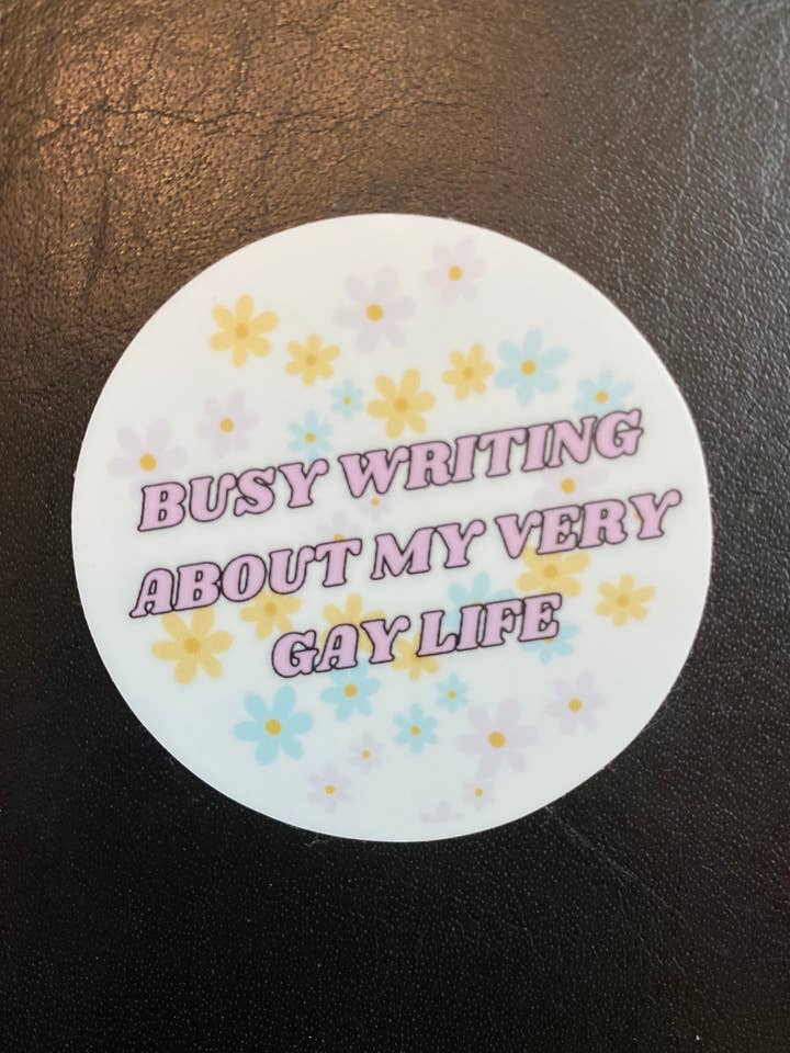 Upptagen med att skriva om mitt mycket homosexuella livsklistermärke för wholesale av Songs of Ourselves