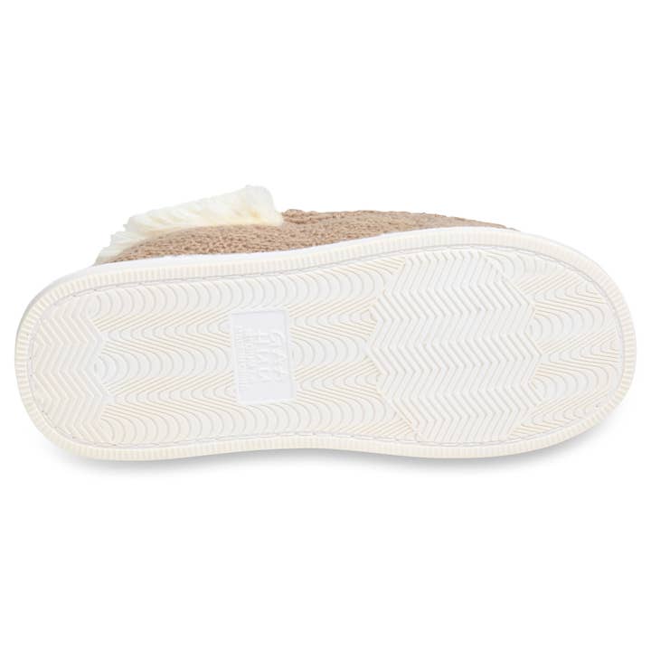 gaahuu - Wholesale Slippers - Women's - womens textured knit fur collared mocassin slipper
