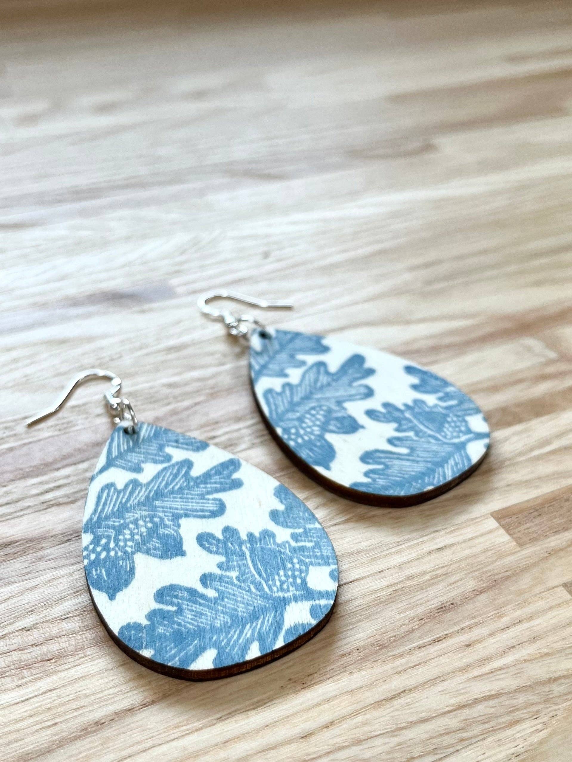 Beth Lewis Art – wholesale Dangle earrings – New Colourful Wooden Earrings16