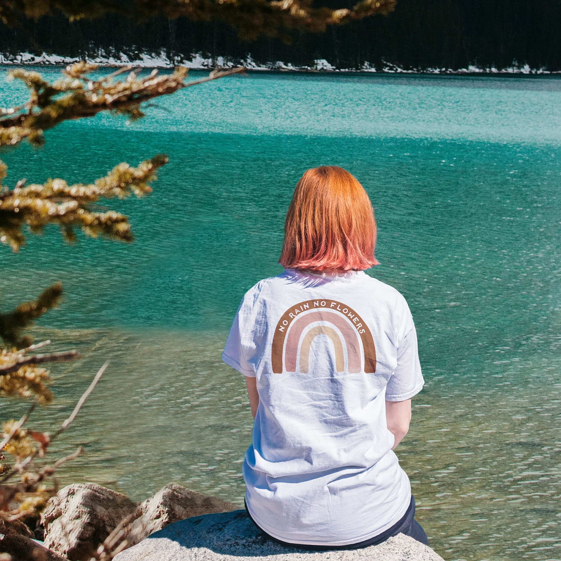 vit OTM I Inget regn Inga blommor | Tee för wholesale på Faire1