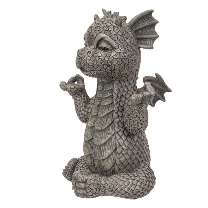 Pacific Trading – wholesale Dekorativ statyett – Trädgårdsdrake mediterar1