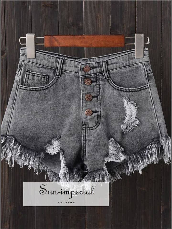 Sun Imperial - Wholesale Shorts - Women's - Denim Shorts Jeans Black Shorts Vintage Plus Size S-6xl7