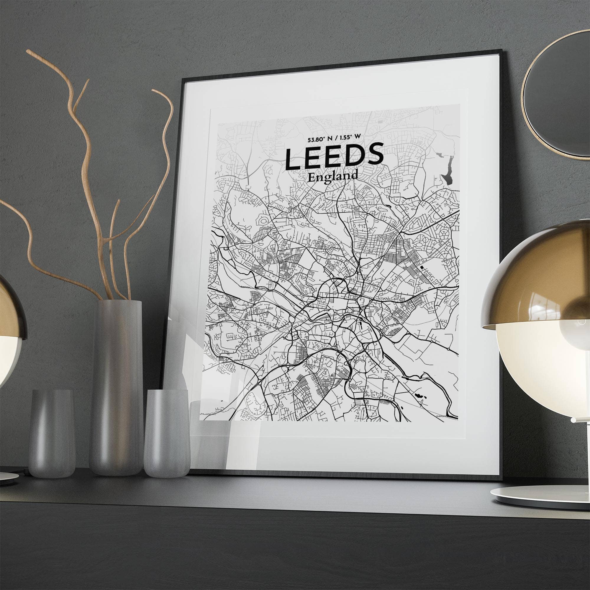 OurPoster.com – wholesale Poster – Leeds karta affisch231