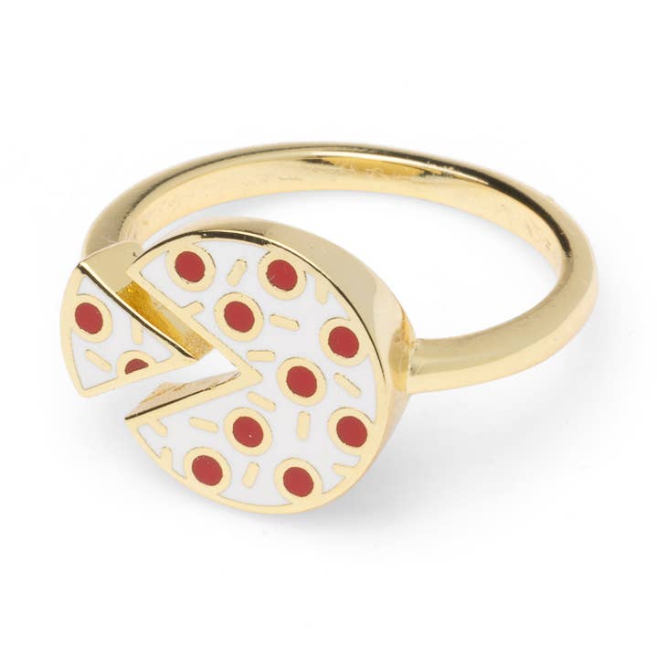 Bague Pizza - Bague Ajustable - Cadeau Pizza pour la vente par Yellow Owl Workshop