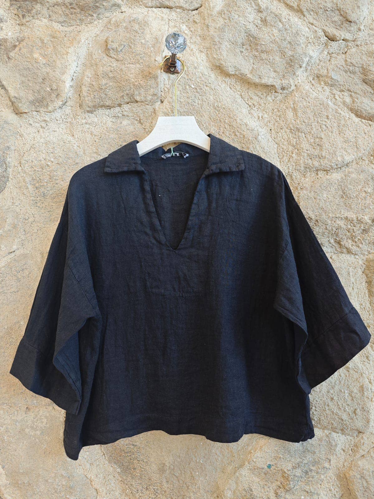 Linen & More - Wholesale Blouse - Women's - REF 12104 BLOUSE SHIRT COLLAR 100% LINEN13