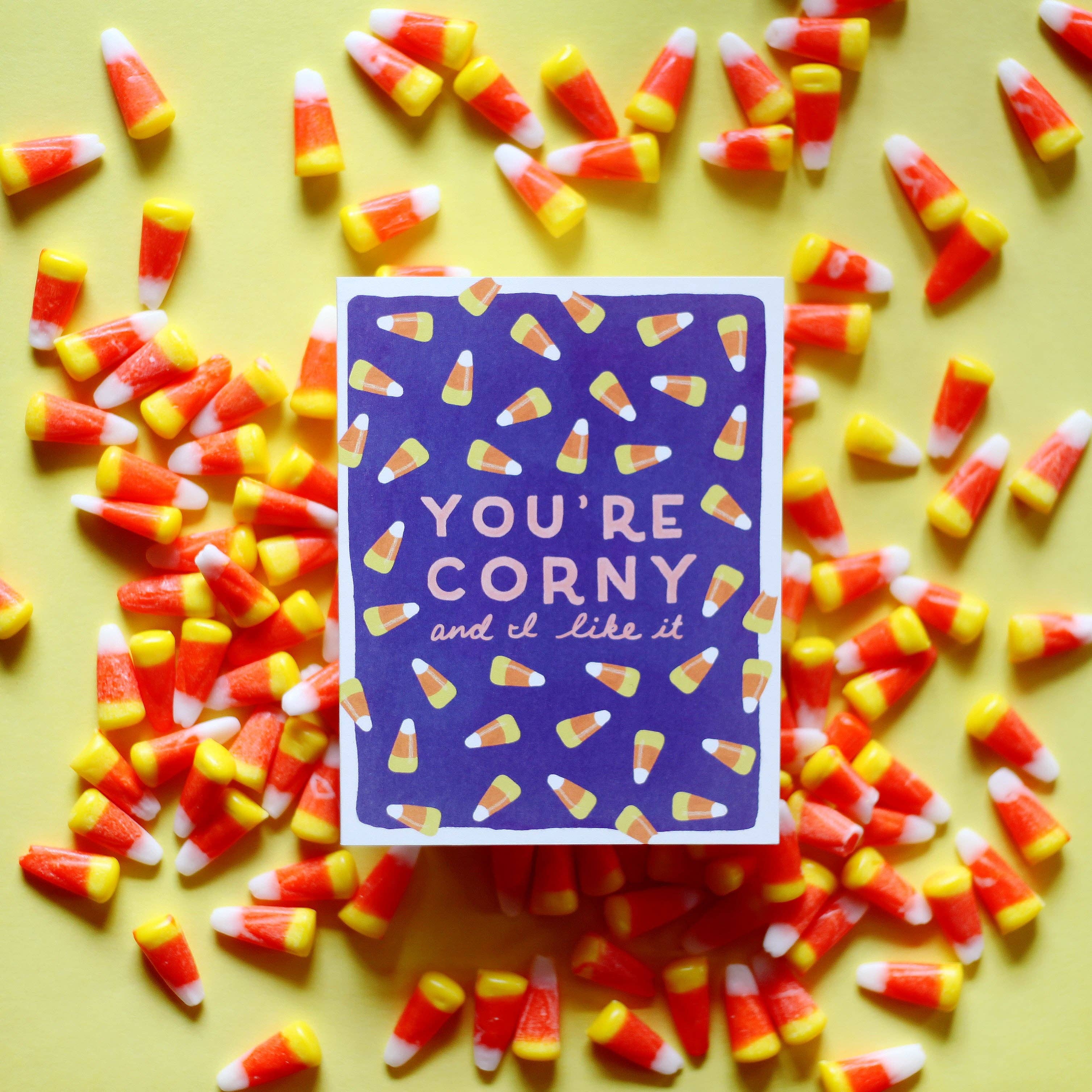 Slightly Stationery - Wholesale Halloween Card - You're Corny2