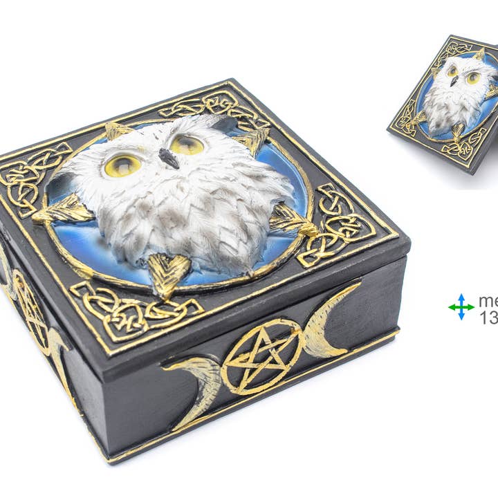 Mocho Resin Box 13 x 13 x 7 cm for wholesale by Esoterica Arte