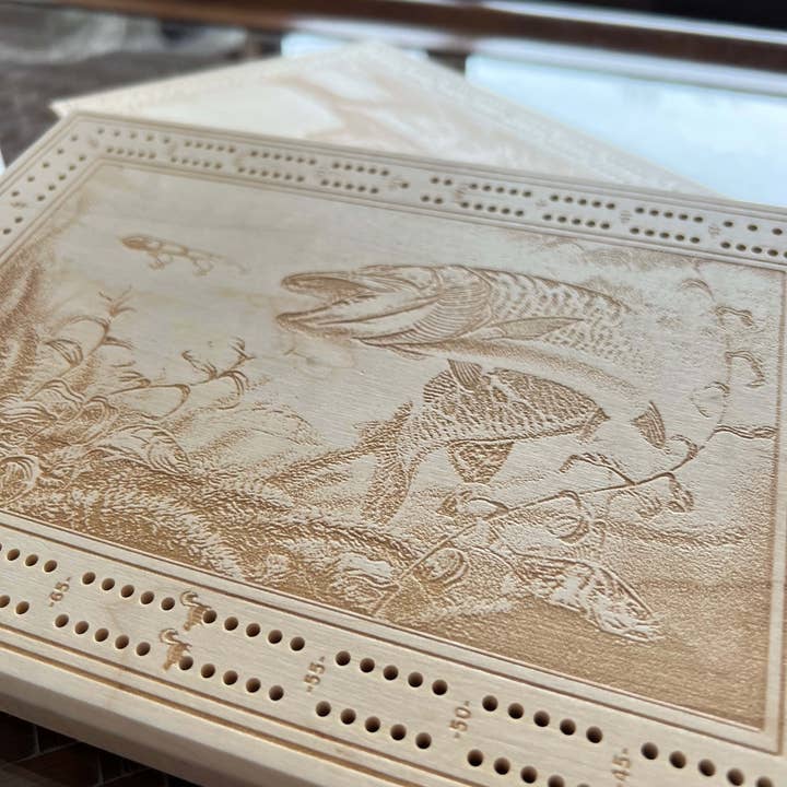 ASM Global Games – wholesale Board game – Personalized Themed Rectangular Cribbage Board1