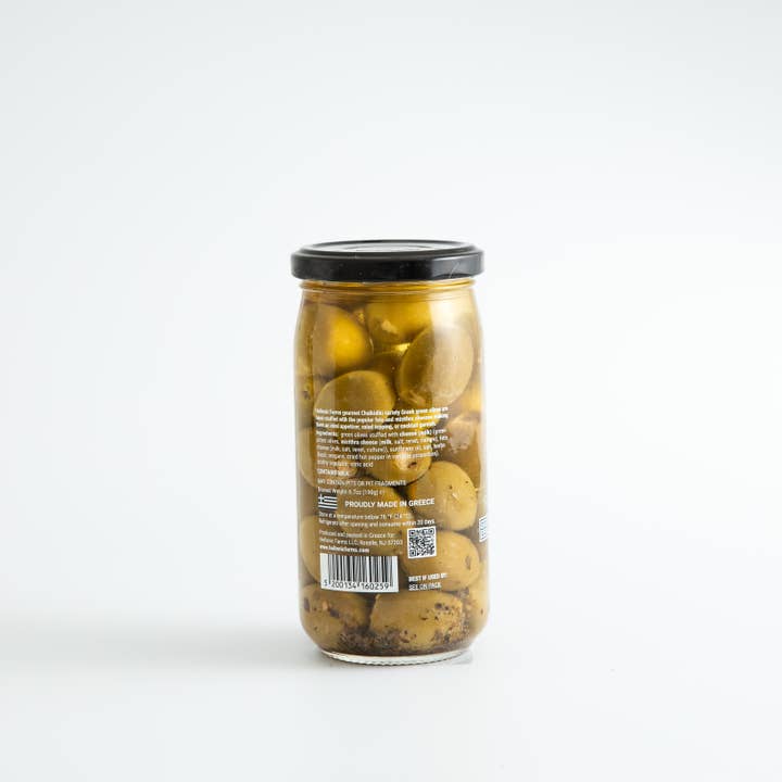 Hellenic Farms - Wholesale Olives - Hellenic Farms Greek Green Olives Stuffed w Feta & Mizithra