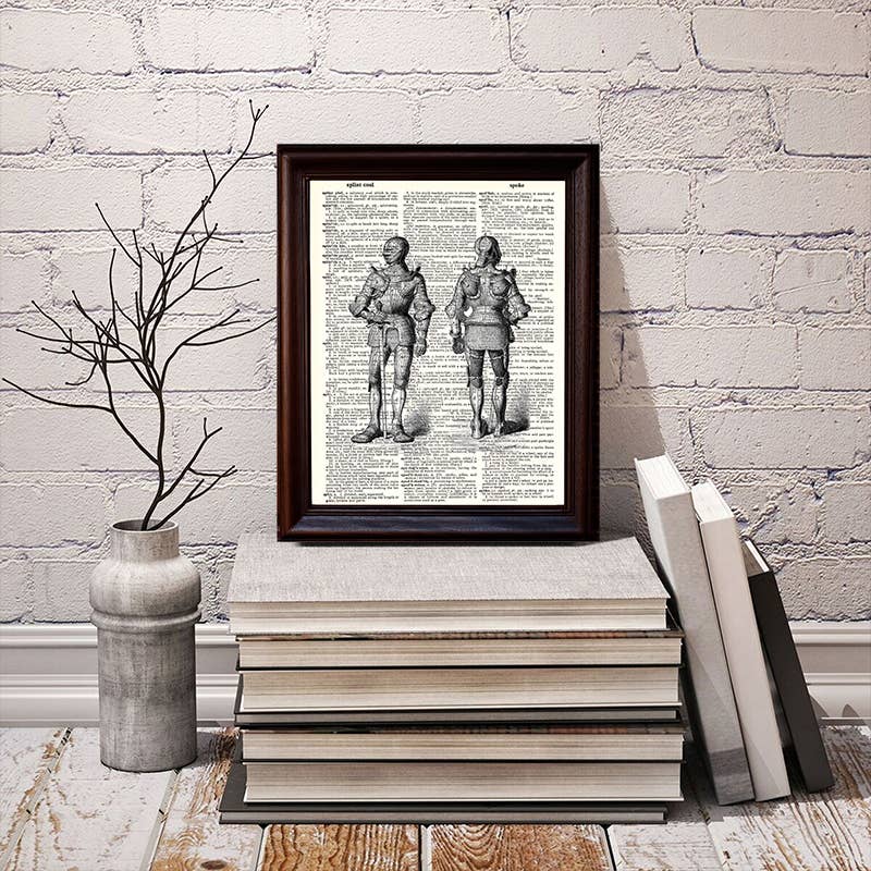 Fresh Prints of CT - Wholesale Art Print - Knights Armor Dictionary Print1