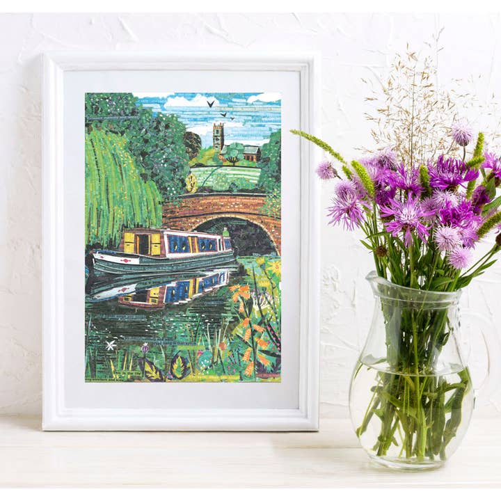 Canal Life A3 Print på Silke Papir for engroshandel hos Jamie Poole