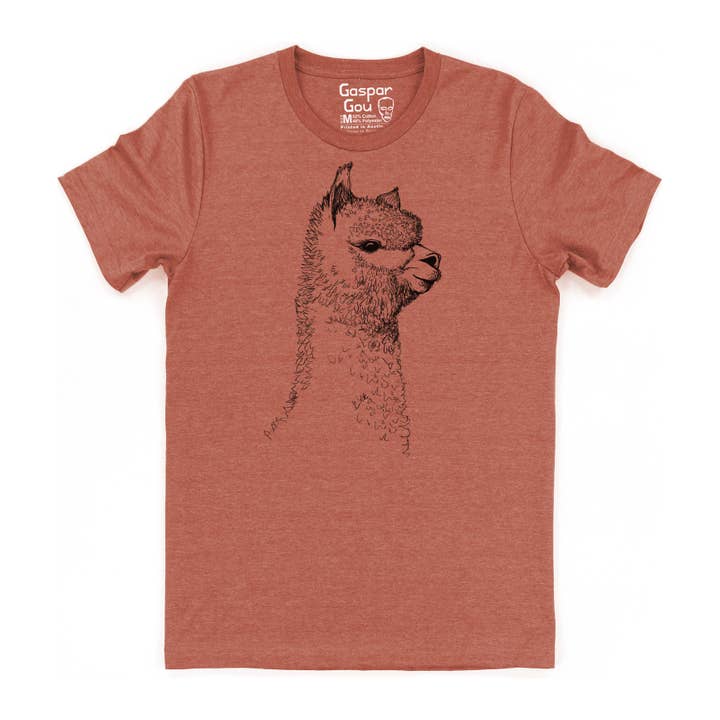 Gaspar Gou - Wholesale Screen Printed T-Shirt - Men's - Alpaca Charlie Tee4