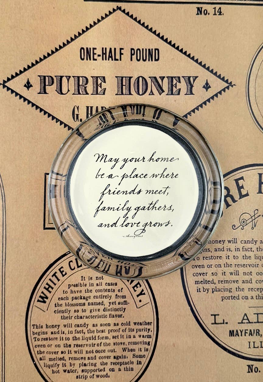 Ben's Garden - Wholesale Coasters - May Your Home Be A Place 4" Round Glass Coaster1