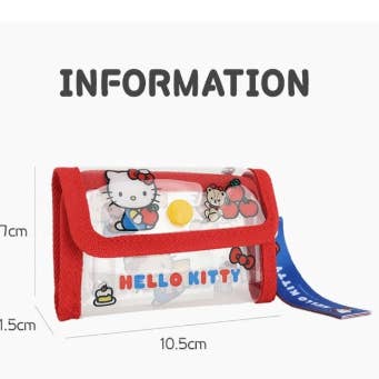 K-Wonderland - Wholesale Card Holder - Women's - Sanrio Hello Kitty Clear Card Wallet bag charm8