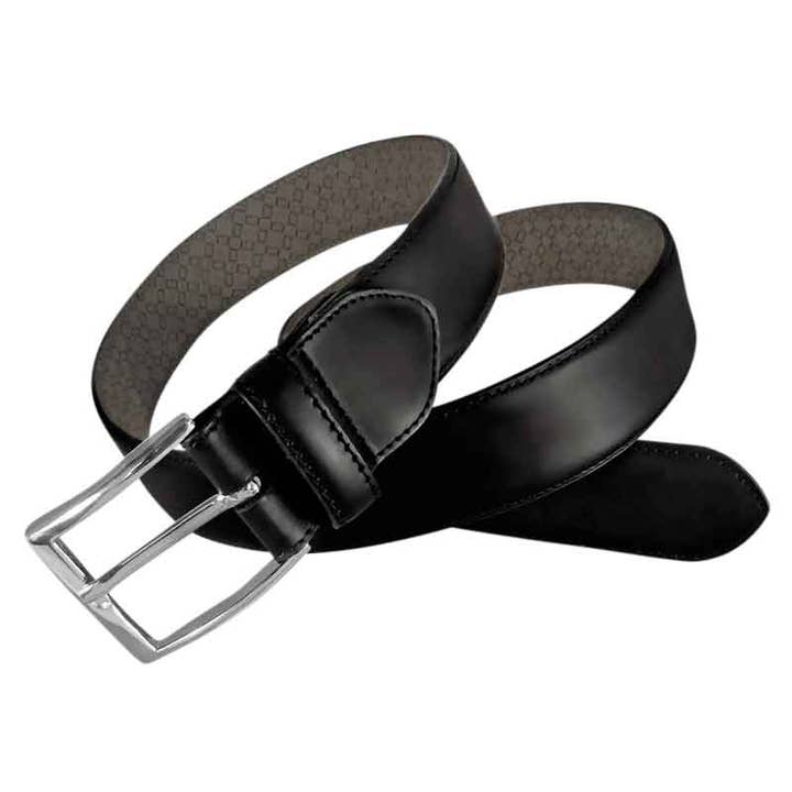 Leyva men's Novo Antic black leather belt for wholesale by LEYVA