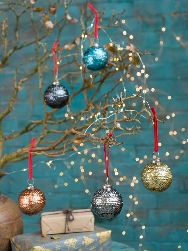 Amaya Recycled Glass Bauble for wholesale by Namaste