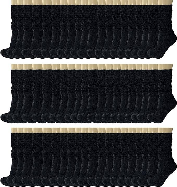Mars Outlet Store LLC - Wholesale Socks - Women's - 120 Pairs Extra Long Heavy Slouch Cotton Socks, Size 5-100