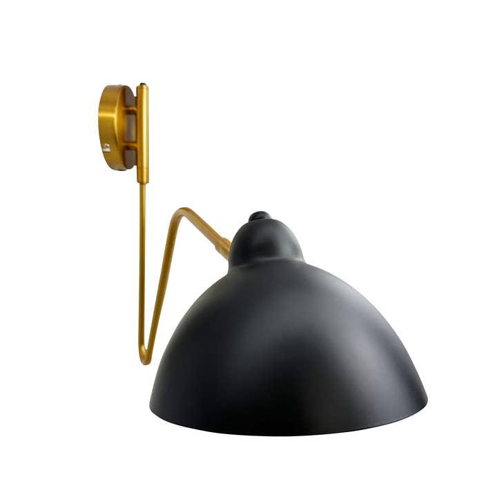 Dyberg Larsen - Wholesale Sconce - Futura wall lamp with brass arm2