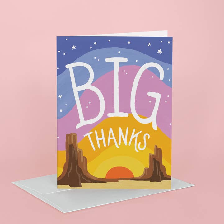 Idlewild Co. - Venta al por mayor Tarjetas de agradecimiento - Tarjeta de felicitación Big Thanks1