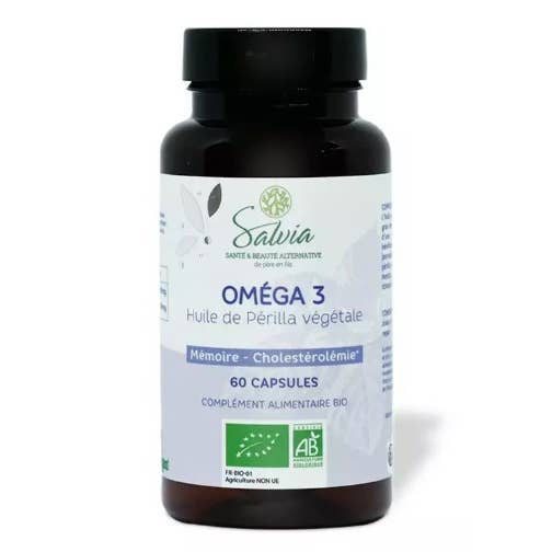 Omega 3 Perilla - 60 cápsulas - Orgánico - Omega 3 vegetal para venta al por mayor de Salvia