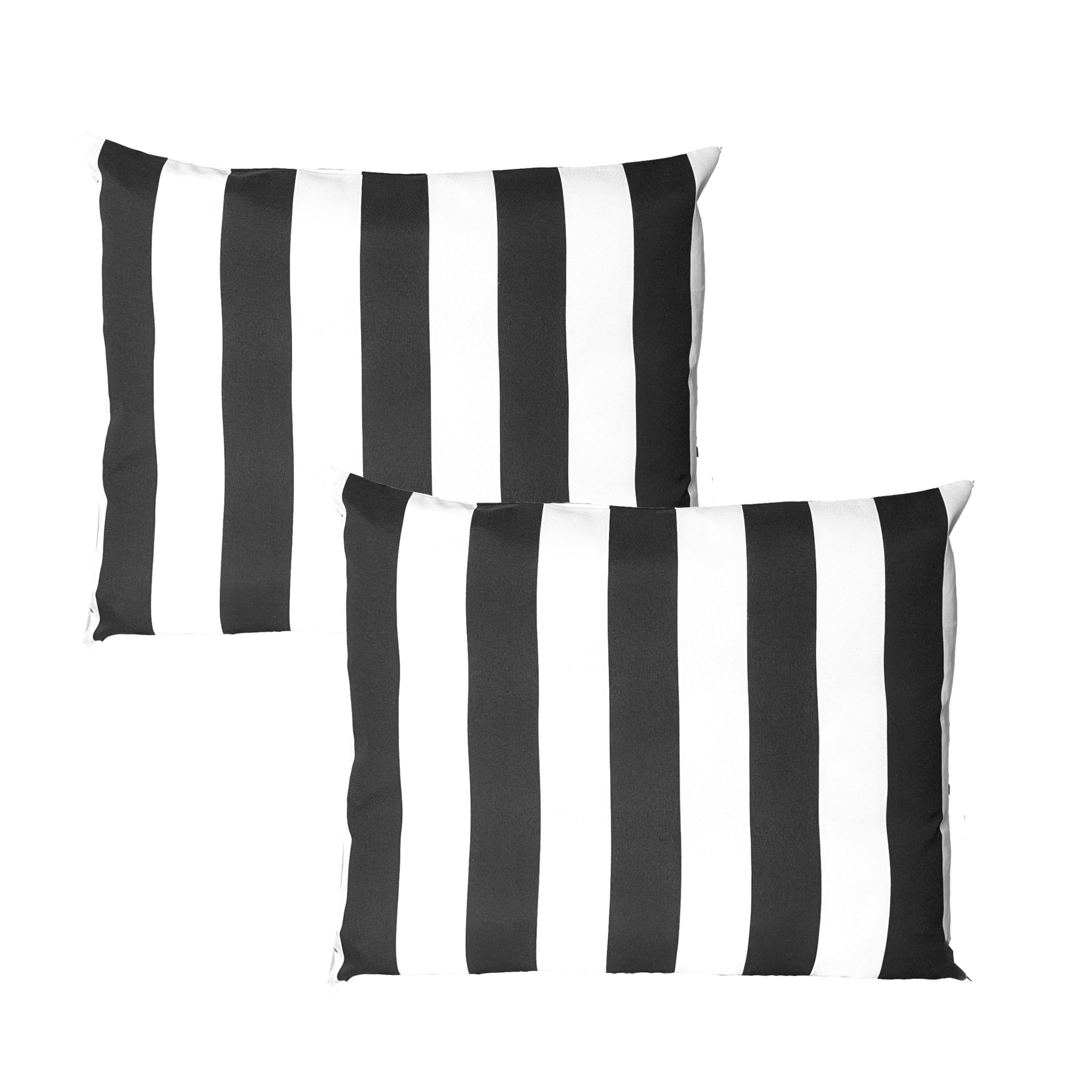REMOVED BRAND - Wholesale Throw Pillow Cover - 2 Pack Outdoor Pillow Covers | Black White Stripe | Compatible with IKEA Duvholmen and Kuddarna Cushions0