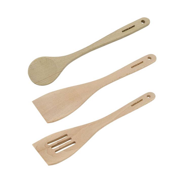 Fackelmann - Wholesale Spatula/Turner - Set of 3 wooden kitchen utensils0