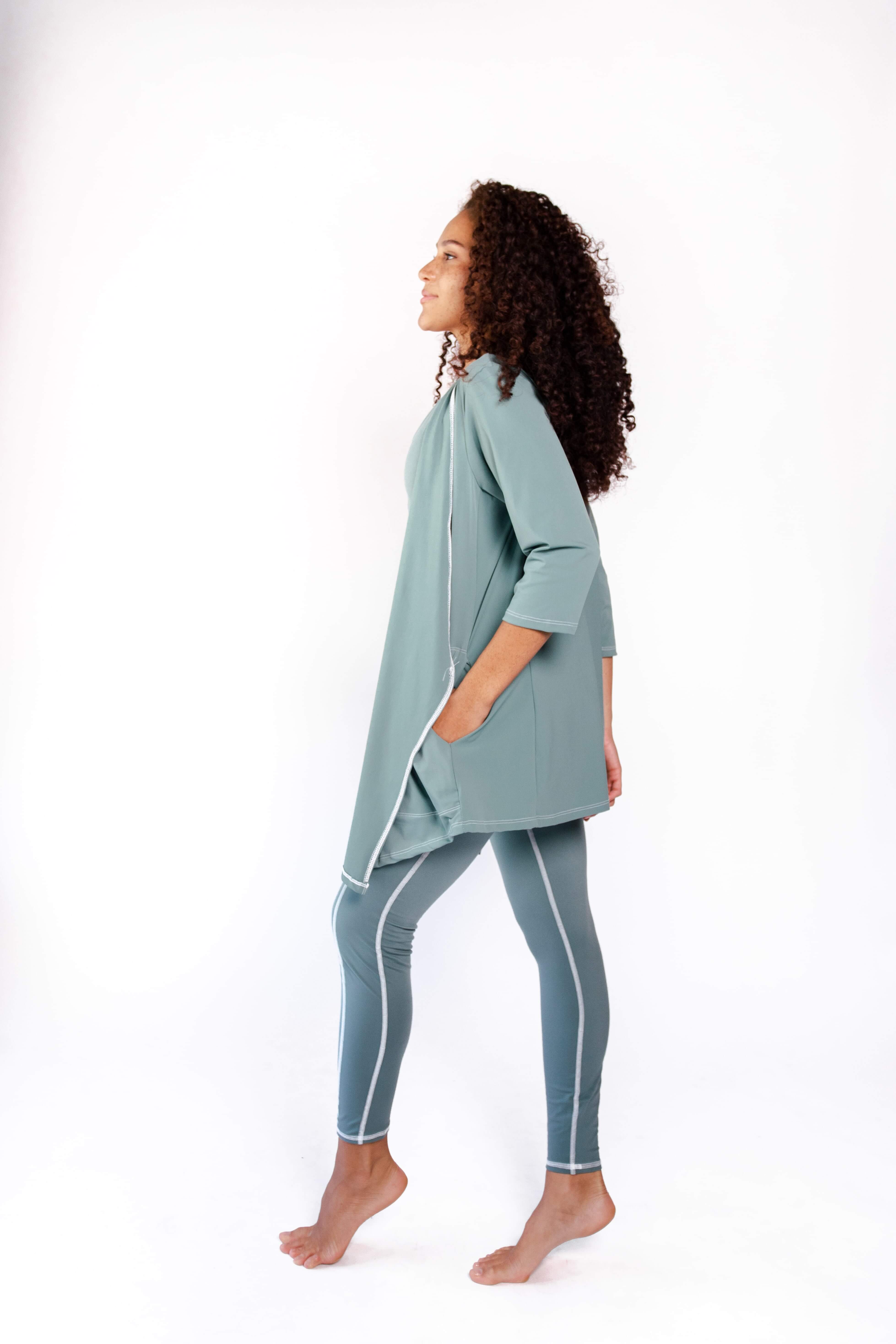 Yoga Democracy - Venta al por mayor Chaqueta - Mujer - Chaqueta Roam Free en verde salvia3