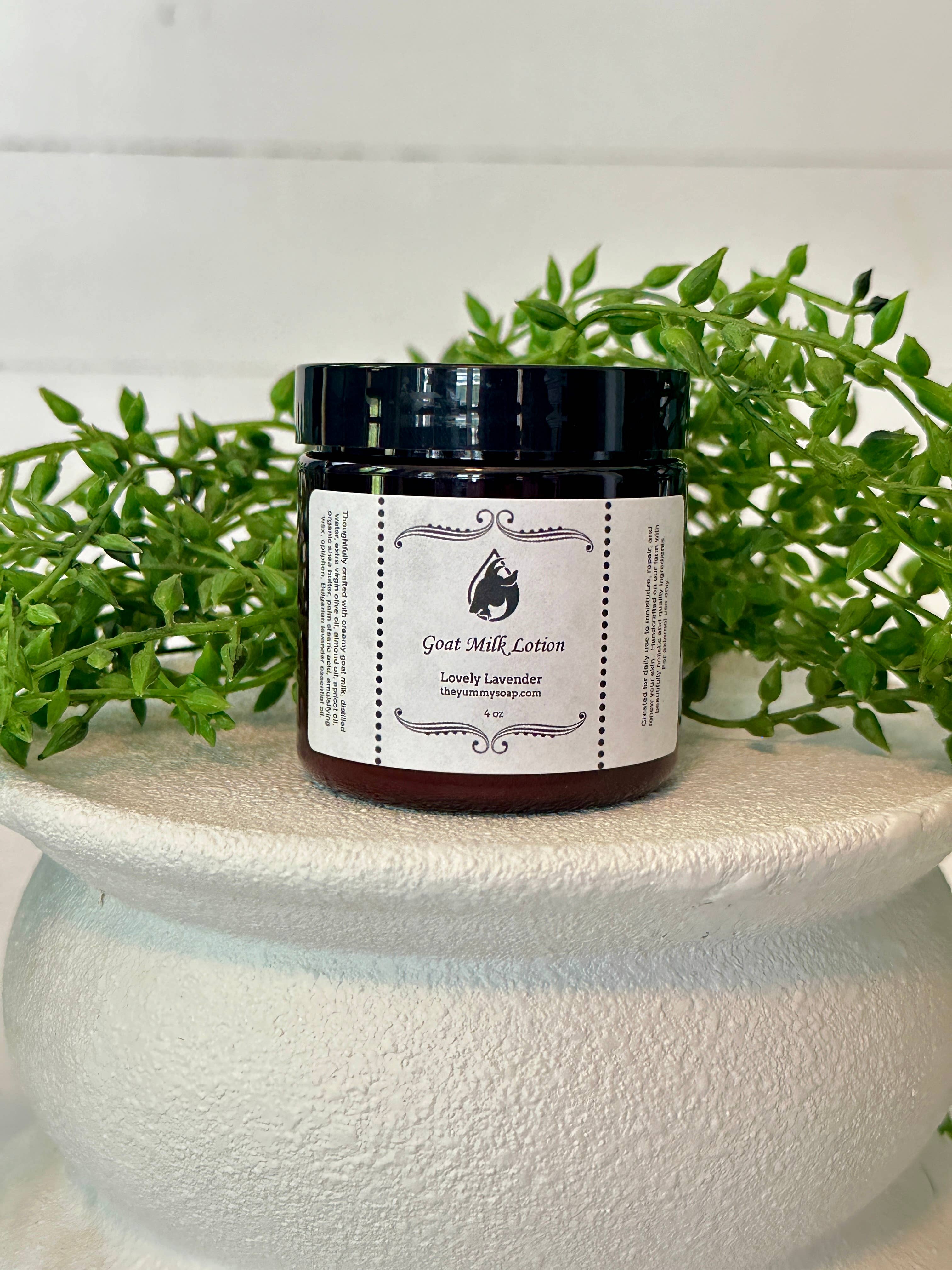 The Yummy Soap – Großhandel Körperpflegecreme/Bodylotion – Liebliche Lavendel-Ziegenmilchlotion, Bulgarischer Lavendel 4oz2