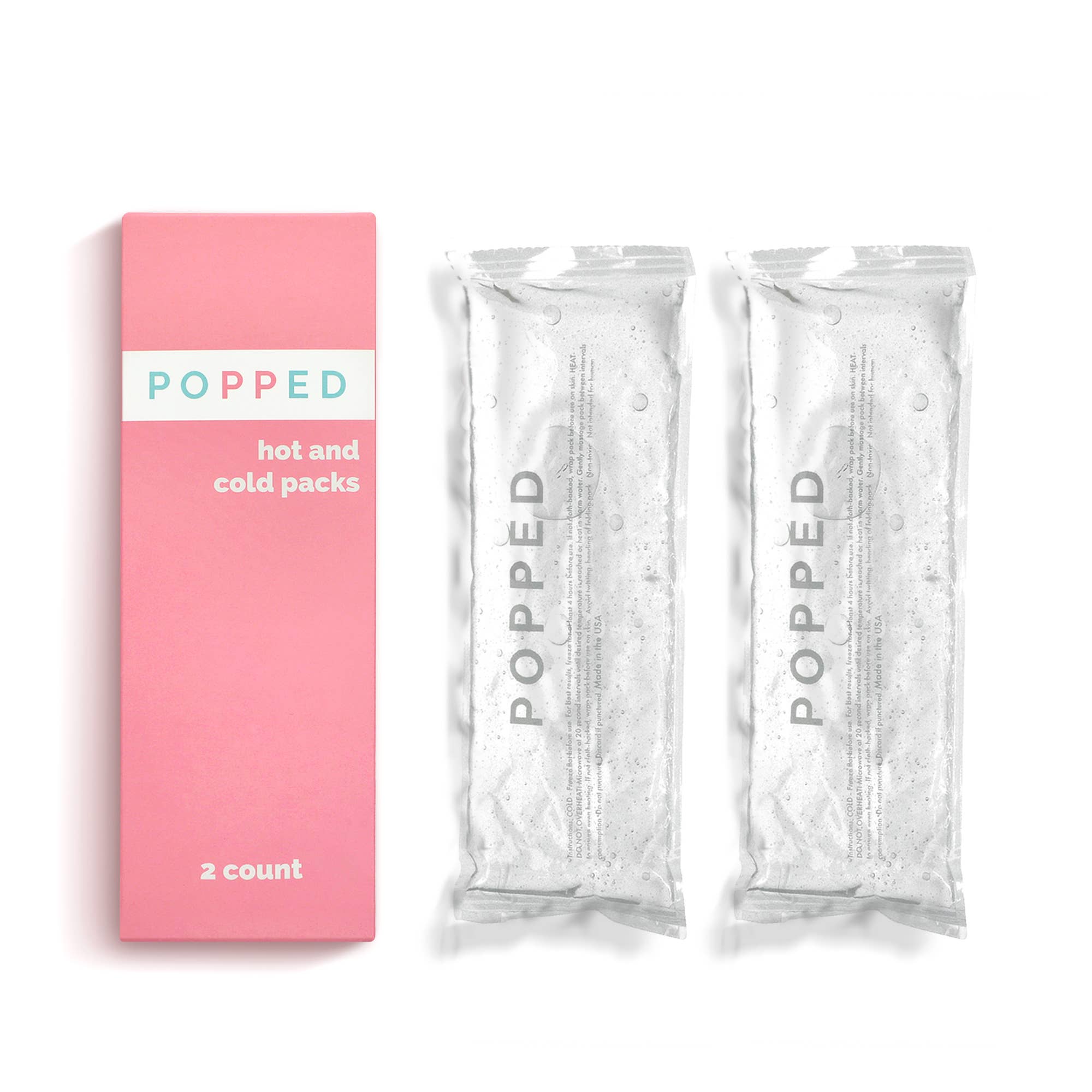 Popped – wholesale Varm/kall kompress – Återanvändbara värme- och kylpaket (2-pack)5