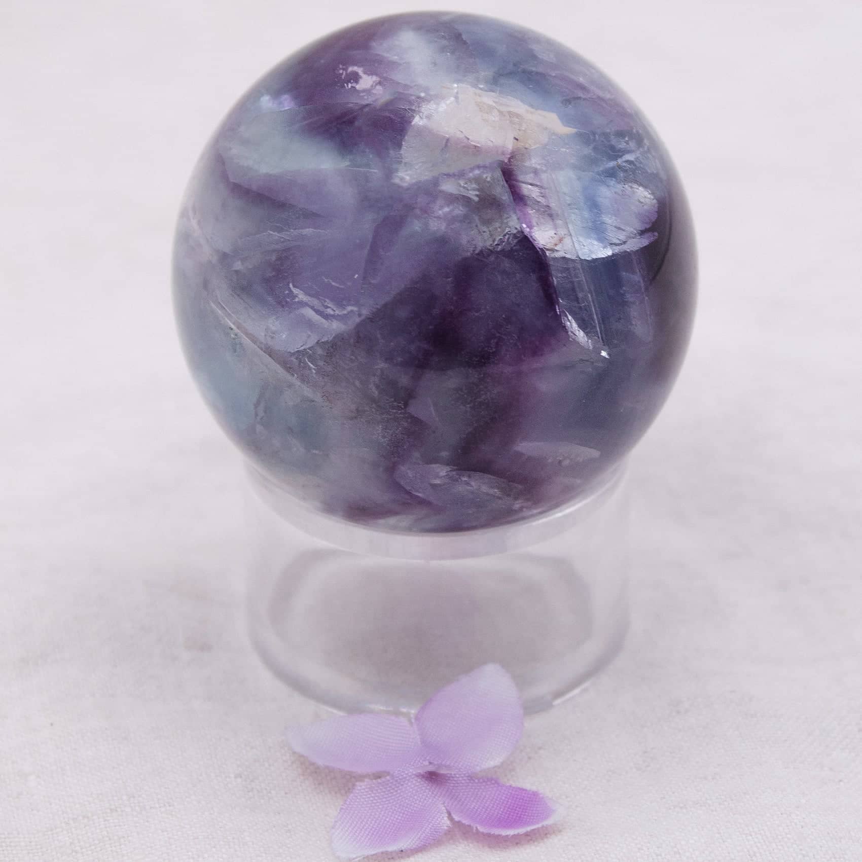 Tiny Rituals - Wholesale Spiritual Stone/Crystal - Rare Rainbow Fluorite Spheres - AAA Premium Quality40