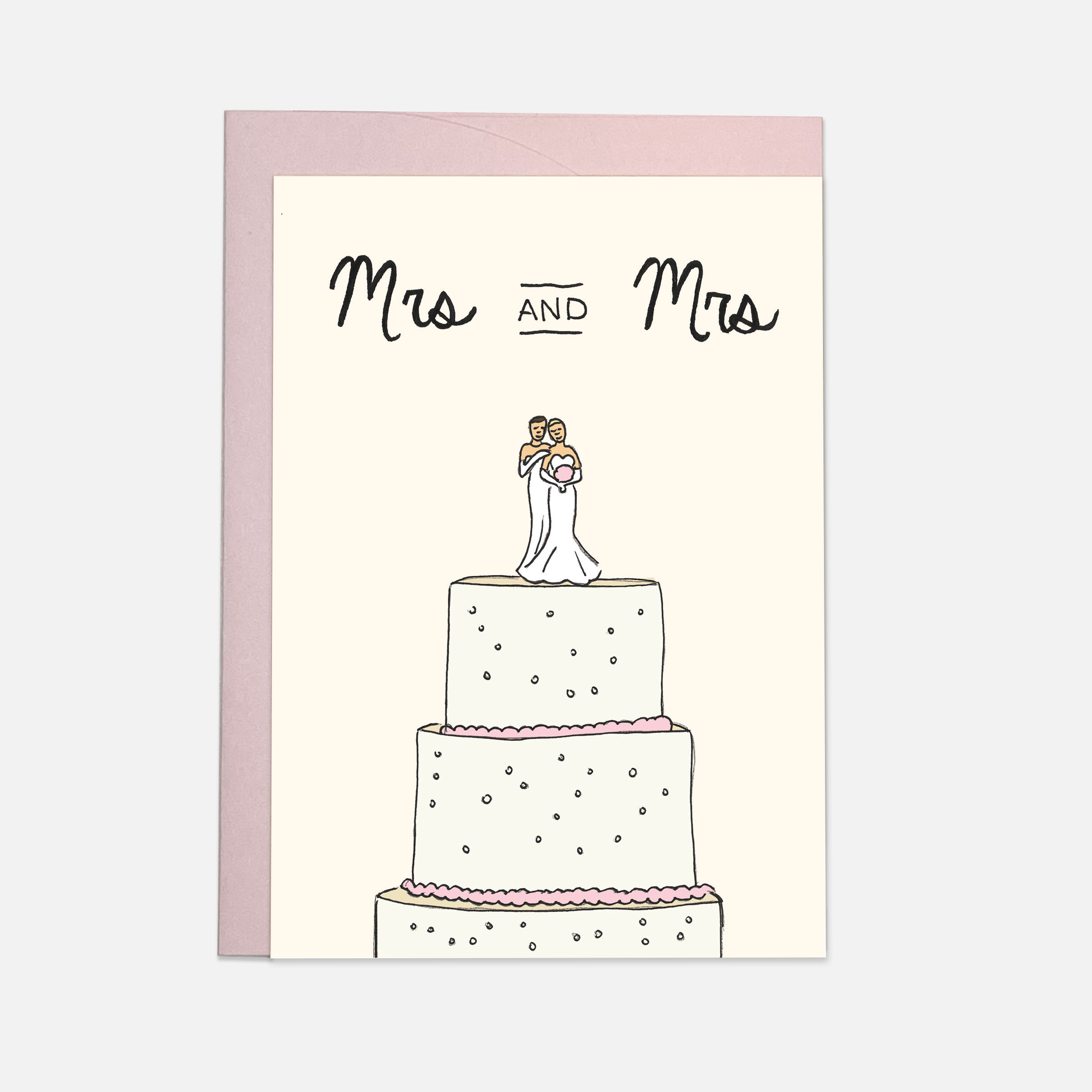 Kaart Blanche - Wholesale Wedding Card - Wedding cake greeting card4