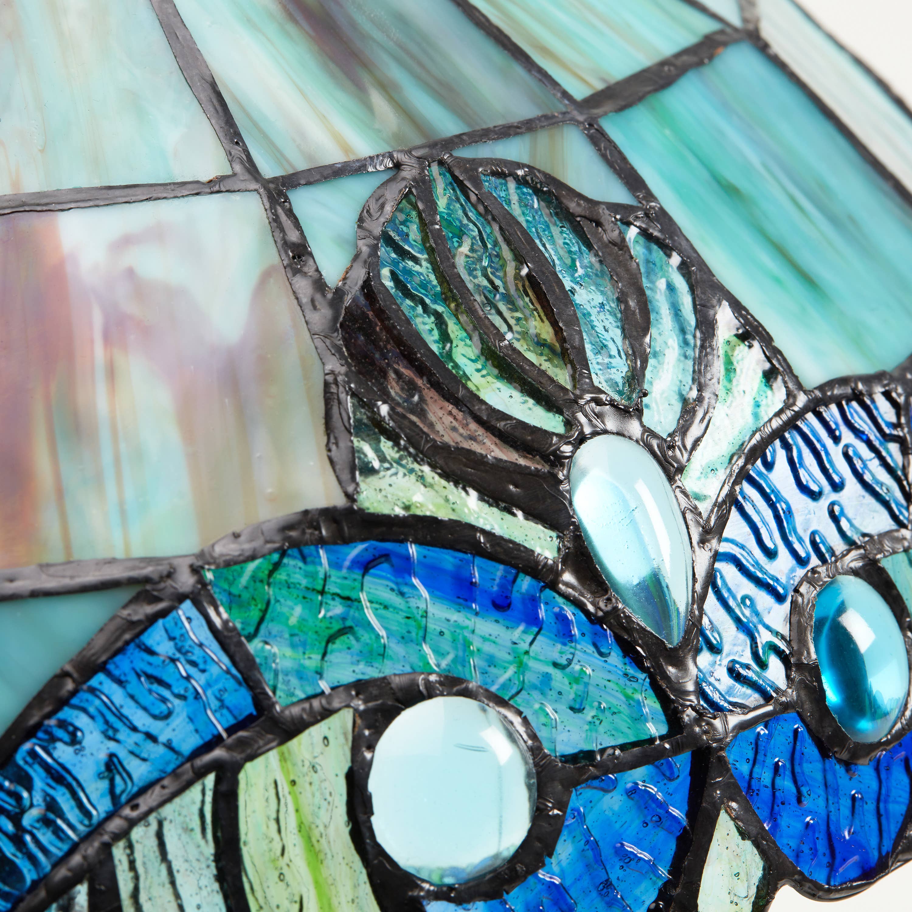 River of Goods - Wholesale Accent/Desk Lamp - Baroque Stained Glass Table Lamp with Cabochons10