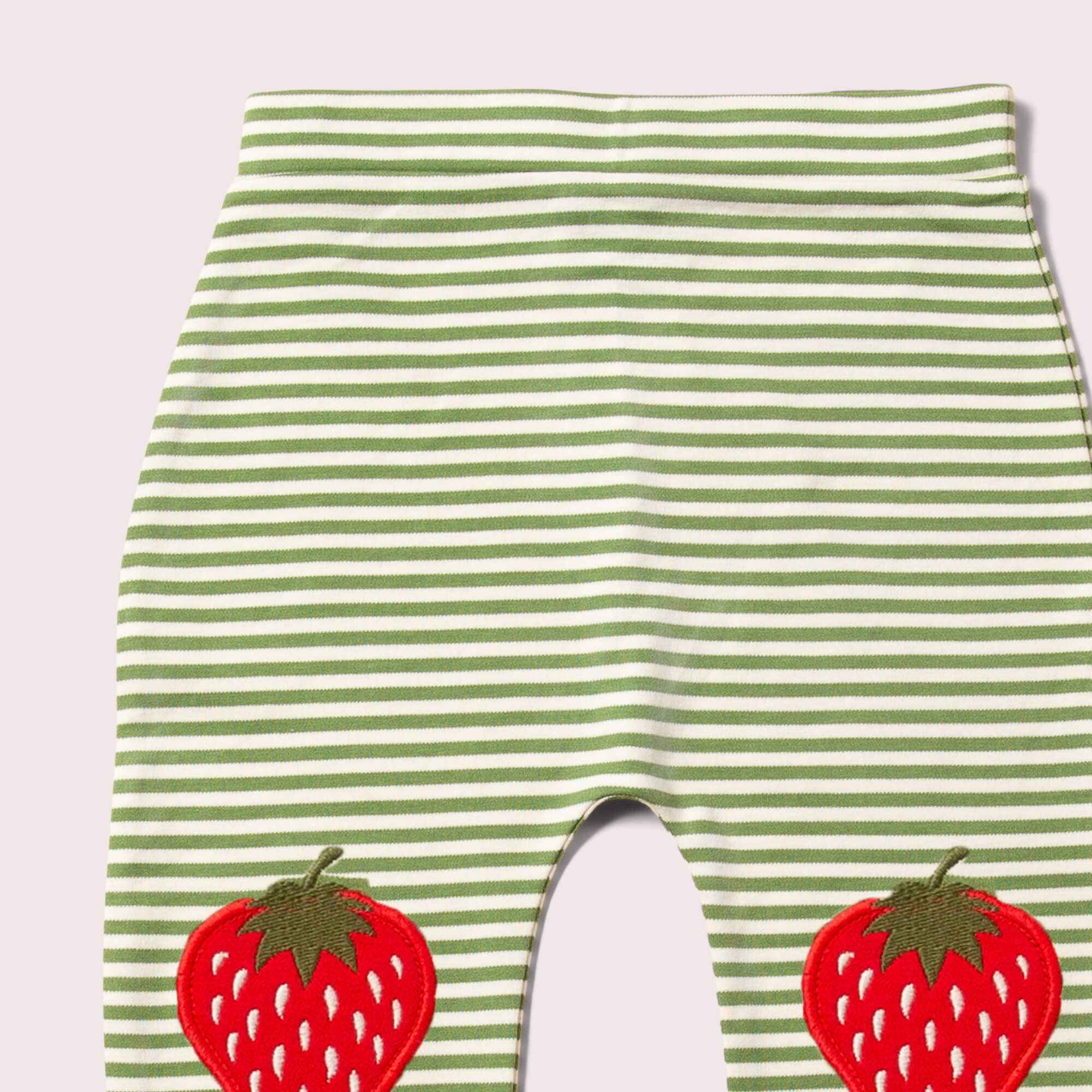 Strawberries Knee Patch Striped Joggers for wholesale on Faire2