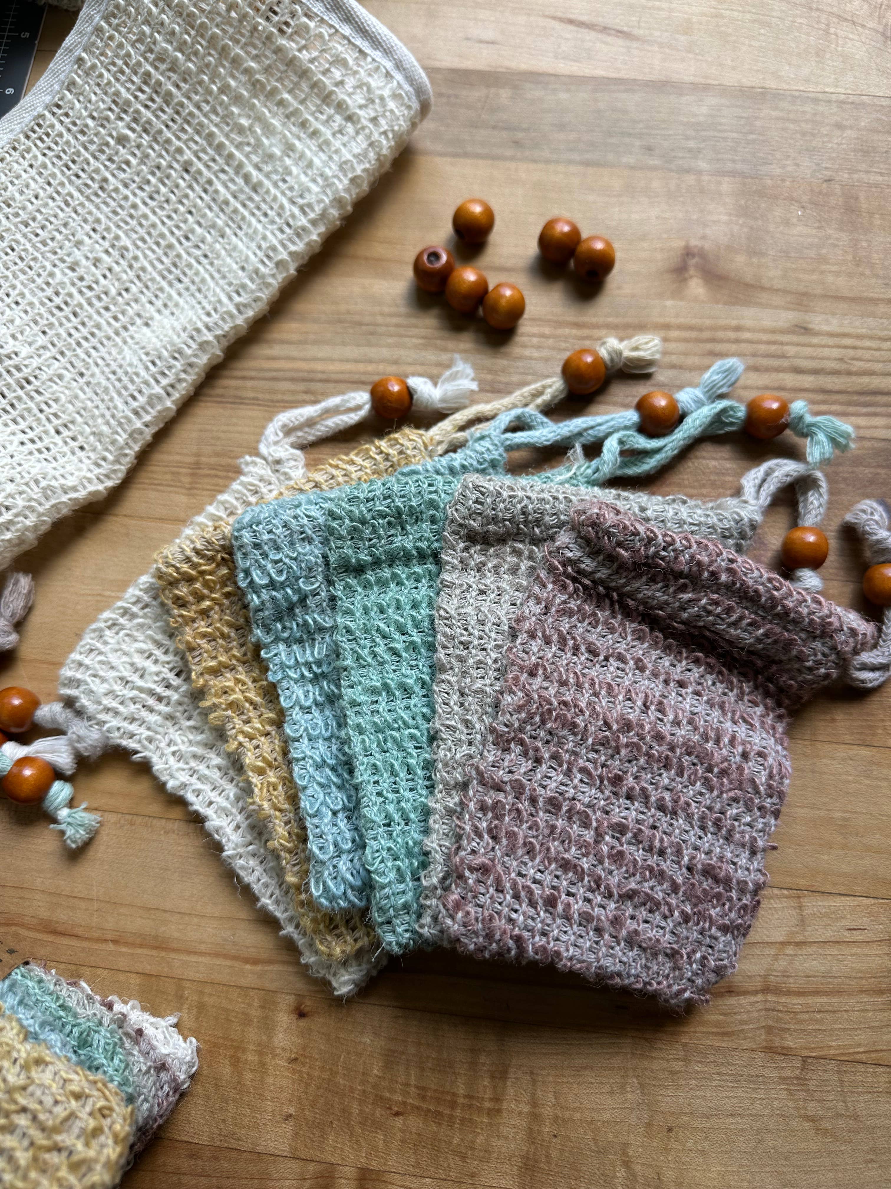 Earthcraft Soap Co - Wholesale Soap Pouch/Sack/Bag - Soap Saver Bags - Earthtone Set of 63