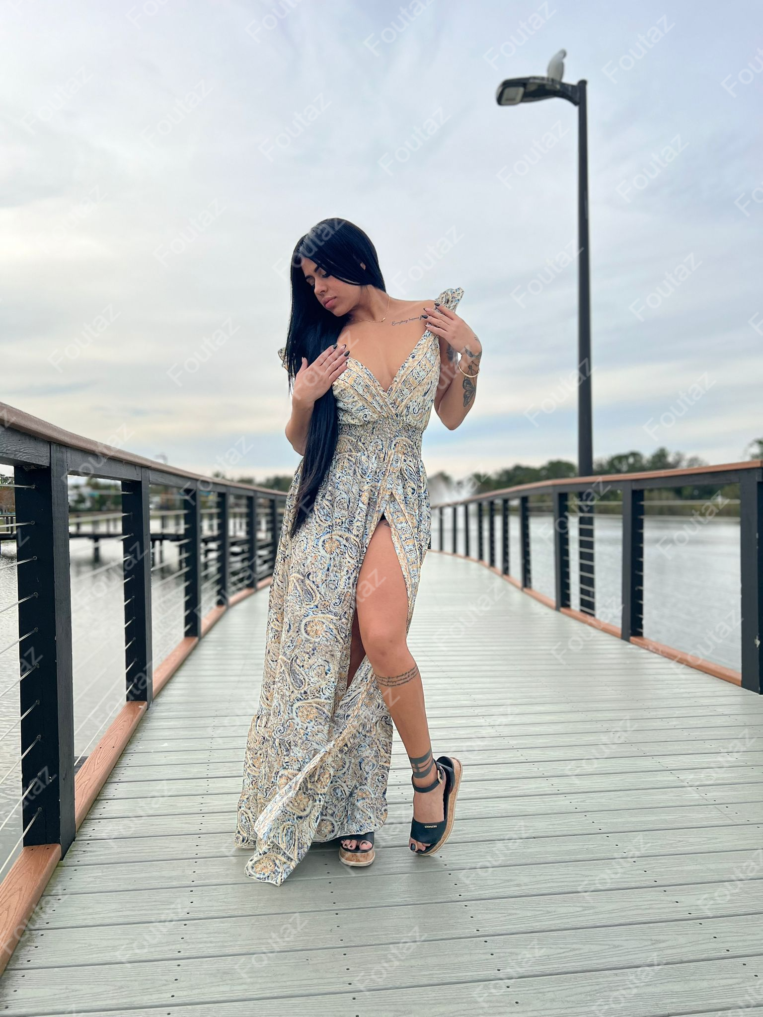 Foutaz LLC - Wholesale Dress - Women's - Open Front boho Dress- CASE OF MIXED COLORS!3