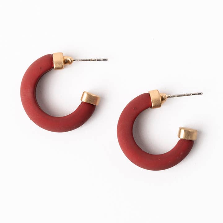 Earrings Amanda Crimson & White S for wholesale by Michelle McDowell