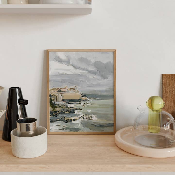 Laurie Anne Art - Wholesale Art Print - French Coastline Wall Art - Antibes Coast1