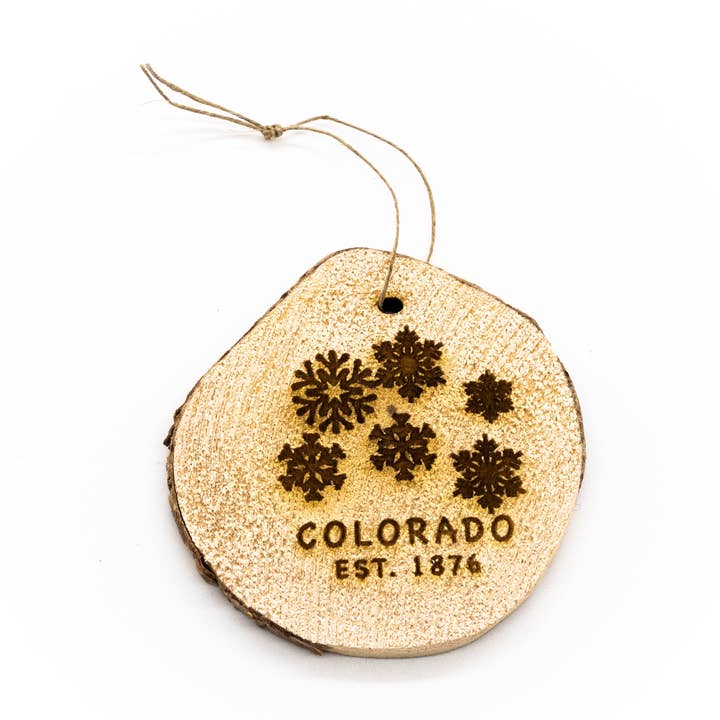 Décoration en bois de flocon de neige pour la vente par Snow Business USA