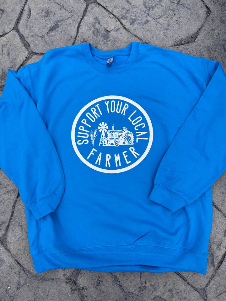 2023 Soutenez votre sweat-shirt local pour la vente par Burning River Ranch