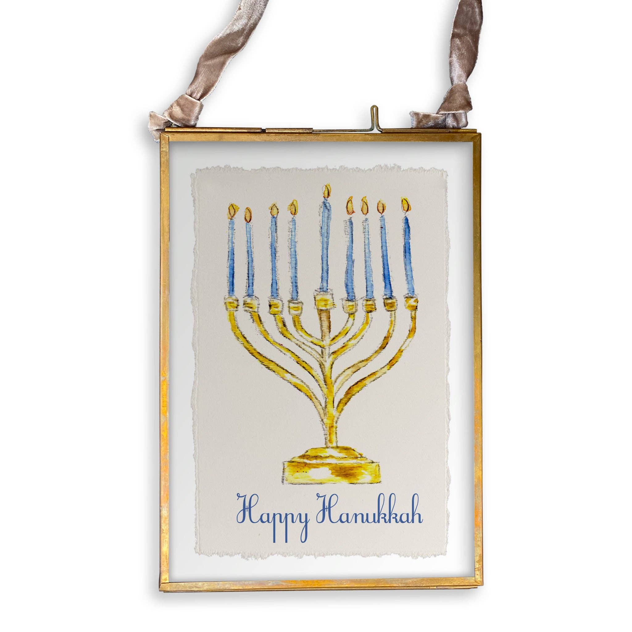 French Graffiti - Vente Torchons - Menorah avec Happy Hanukkah13