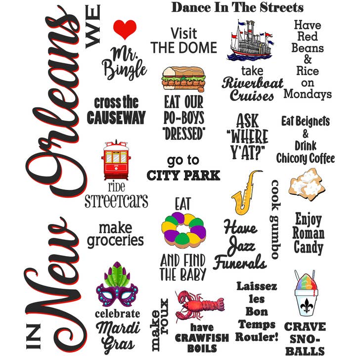 I New Orleans We, Souvenir viskestykke til hjemmet for engroshandel hos Distinctive Design Wholesale