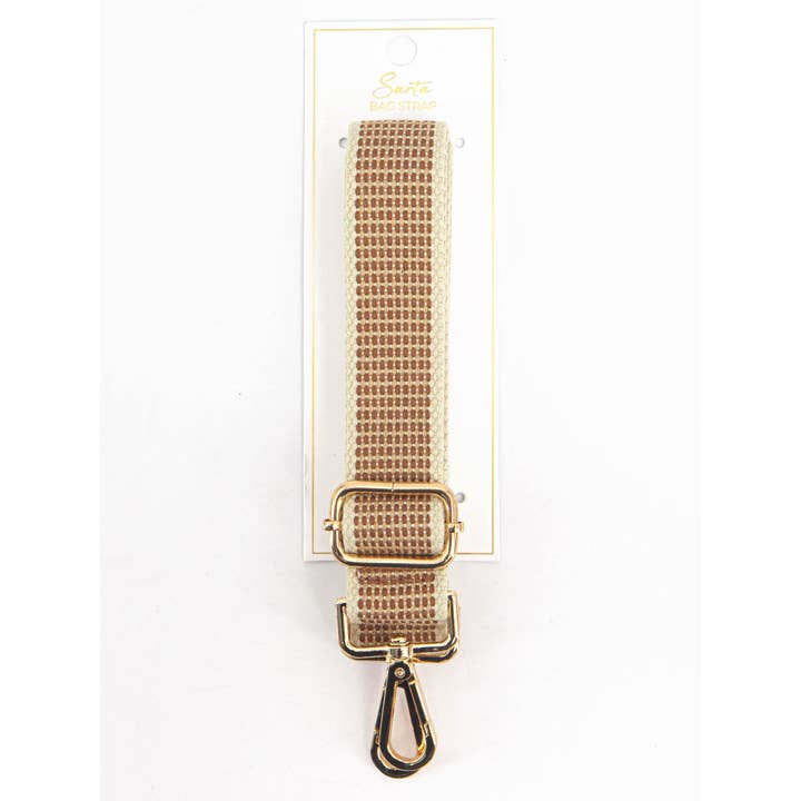 Sarta Accessories – wholesale Bag strap – women's – Jenna Woven Bag Strap - Neutral, Rattan