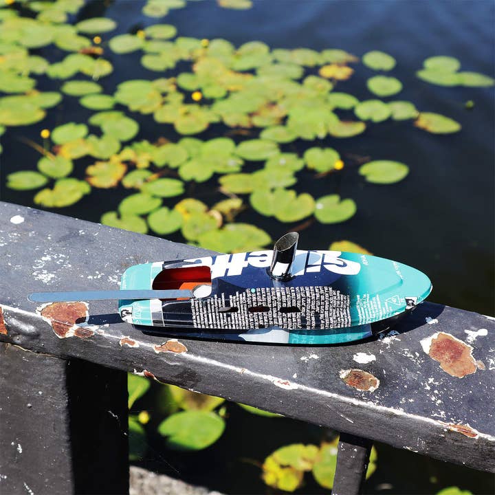 Tribal Trade GmbH - Wholesale Classic Toy - Kids - Tin Toy Boat Recycle Candle Boat Pop Pop Knatterboat9