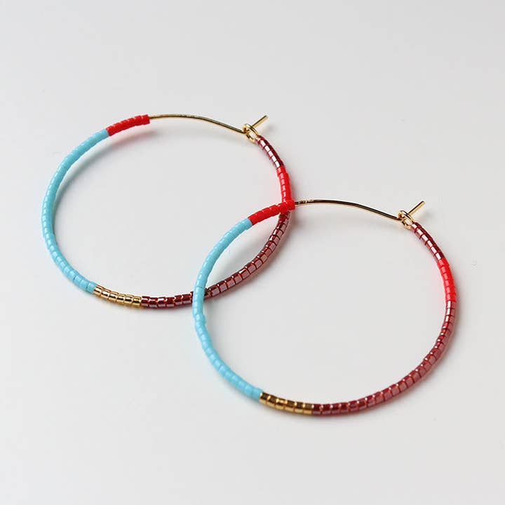 Fresco Hoops LG / Turquoise for wholesale by bluma project