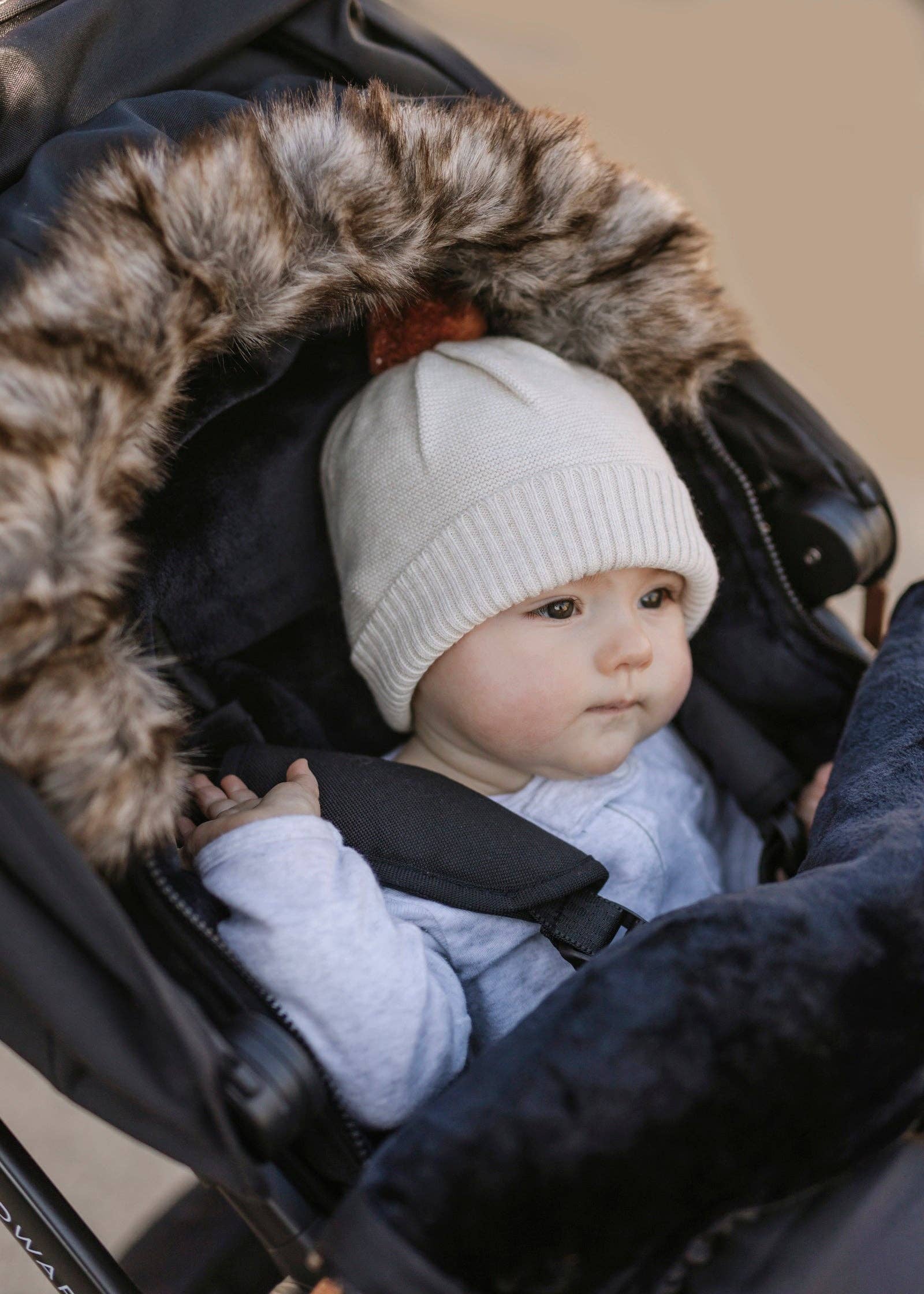 baby luno - Wholesale Pram cover/accessory - baby luno Nordic Footmuff Pram Liner - Classic Black3